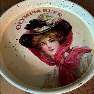 Vintage antique Olympia Beer Serving Tray